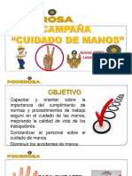 CAMPAÑA DE CUIDADO DE  LAS  MANOS