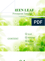 Green Leaf Powerpoint Template