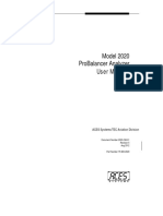 Model 2020 Probalancer Analyzer User Manual: Aces Systems/Tec Aviation Division