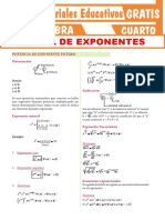 Teoria de Exponentes Para Cuarto Grado de Secundaria (1)