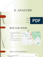 Site Analysis: Submitted by