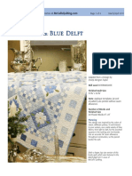 Blue Delft: Web Bonus Lap Size