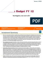 Union Budget FY 12