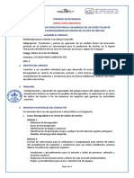 8.- TERMINOS DE REFERENCIA PARA LA CONTRATACION DE UN CONSULTOR - CURSO DE BIOSEGURIDAD