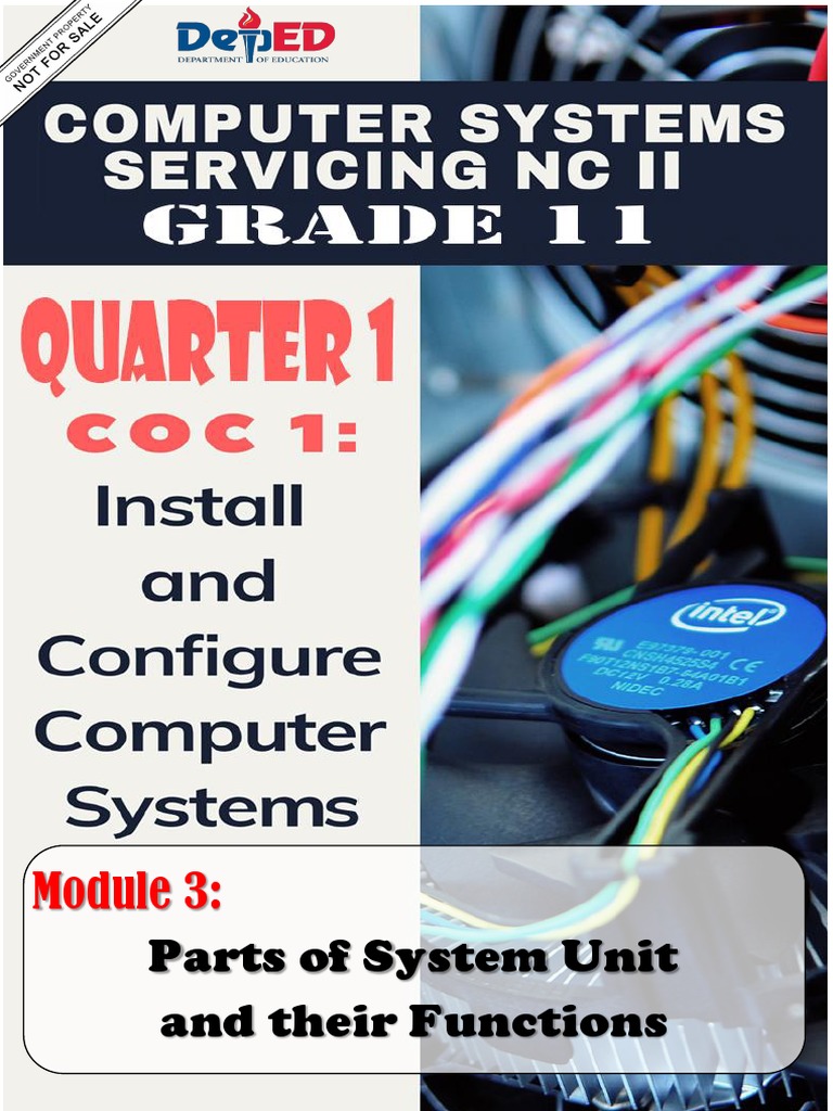Parts of System Unit and Their Functions PDF Hard Disk Drive Disk