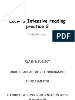 Lec#3 Intensive Reading Practice 2