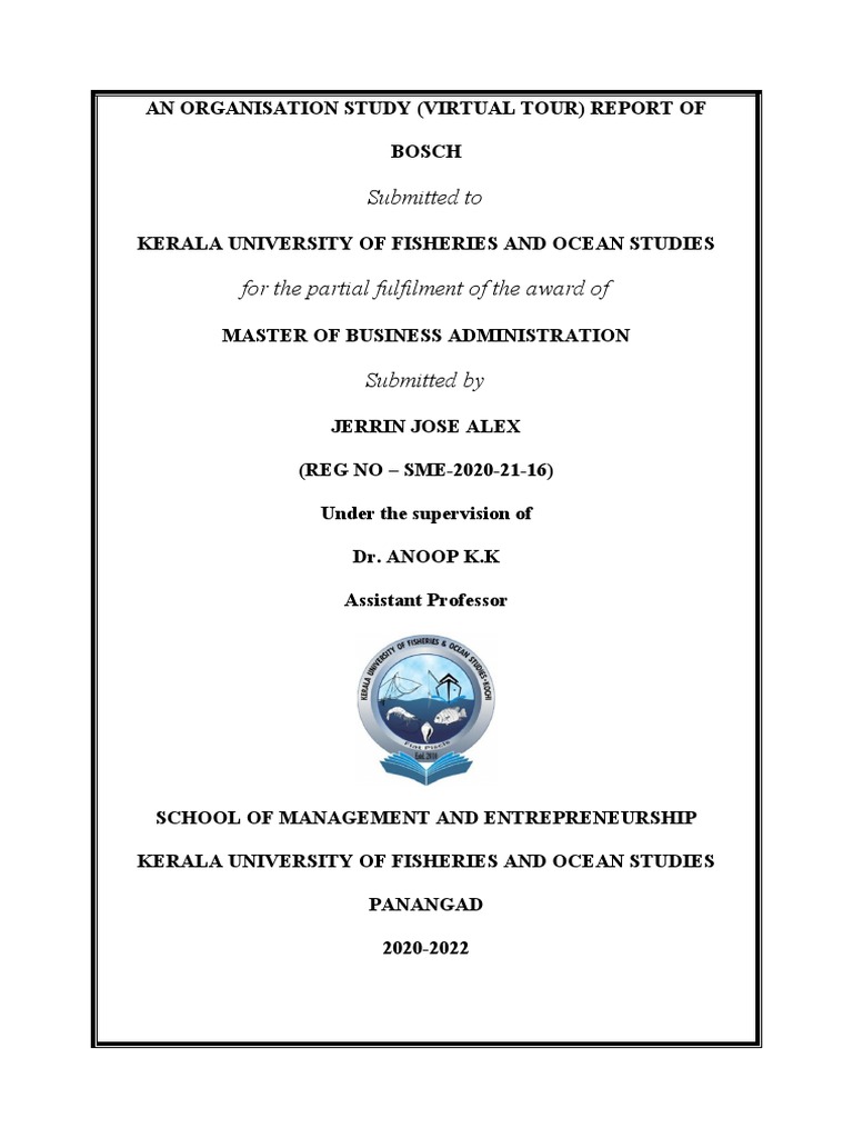 Jerrin Jose Alex Front Page | PDF | Business | Science