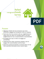 San Rafael Neighborhoods Survey Results - Federation Mayor Kate