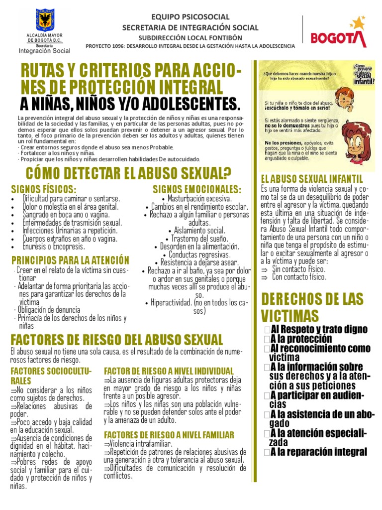 Ruta Padres | PDF | Abuso Sexual Infantil | Abuso sexual