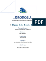 El papel de las Ciencias Sociales en la formación del pensamiento crítico