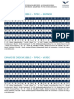 Gabaritos Da Prova de 13-02