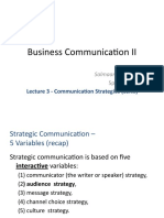 Business Communication II - Lecture 3