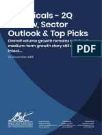 Chemicals - 2Q Review Sector Outlook Top Picks - Sector Update - 02 Dec 19 - BK Research