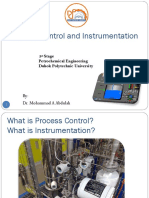 Process Control and Instrumentation: By: Dr. Mohammad A Abdulah