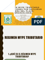 Régimen Mype Tributario (Infracciones Por Declarar Fuera