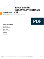 Concurrency State Models and Java Programs 2Nd Edition: Table of Content