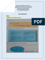 GUIA PEDAGOGICA MATEMATICAS 1ER AÑO JOHANA Elba