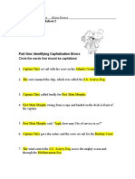 Capitalization Worksheet 2 With Pirates... : Name: - Allison Briones