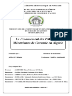 Le Financement Des PME Et Les Mécanismes de Garantie en Algérie