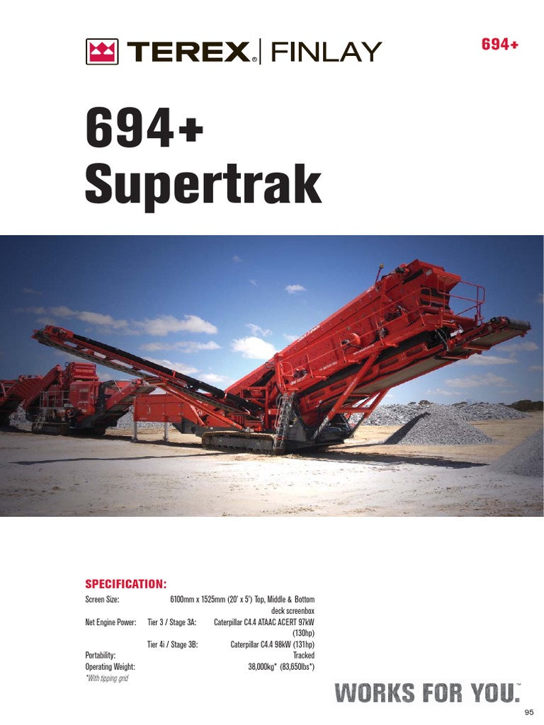 694+ Supertrak 694+ SPECIFICATION | PDF | Belt (Mechanical) | Inline ...