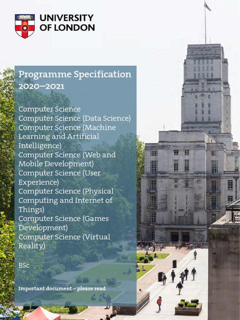 Progspec Computer Science 2423432020 21 | PDF | Bachelor's Degree ...