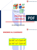 Productos Notables y Factorización