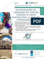 Autorizacion Traspazo Visa Turismo