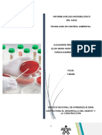 Informe Análisis Microbilógico Del Agua