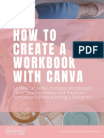 Canva How To Creat Workbook