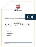 BSBMGT617 Format of Assessment
