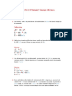 Potencia Energía Taller Cálculos Electrodomésticos