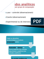 Tipos de estudos epidemiológicos analíticos_Mestrado 2016