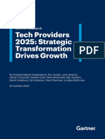 GARTNER Tech Providers 2025 Strategic Transformation Drives Growth