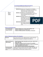 Section 1: Essential Questions & Standards (High School Mixed Grade Theory)