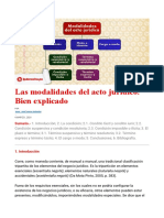 Las Modalidades Del Acto Jurídico