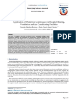 Application of Predictive Maintenance in Hospital Heating, Ventilation and Air Conditioning Facilities