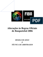 Basquetebol - Regras 2006 Alteracoes