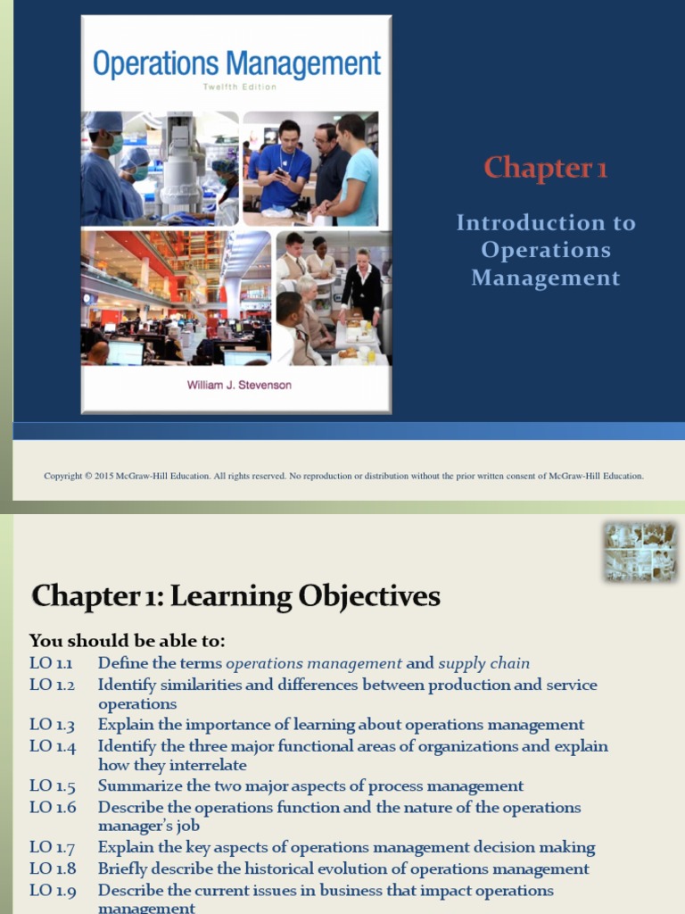 Introduction To Operations Management | PDF | Supply Chain | Inventory