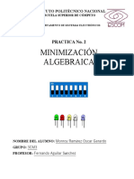 Práctica No. 2 Minimización Algebraica