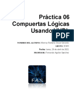 Práctica No. 6 Compuertas Lógicas Usando VHDL