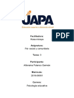 Tarea 3 Psi - Social y Comunitaria