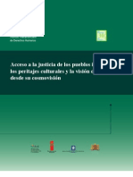 Acceso A La Justicia de Los Pueblos Indígenas: Los Peritajes Culturales y La Visión de Pobreza Desde Su Cosmovisión