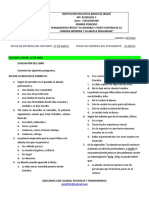 NOMBRE: - GRADO: DÉCIMO Fecha de Entrega Del Docente: 27 de Mayo Fecha de Entrega Del Estudiante: 27 Mayo