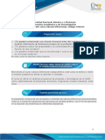 Presentación de Curso Cálculo Diferencial Formato PDF