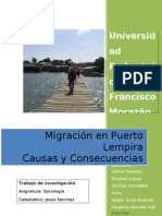 Migración en Puerto Lempira