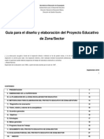 Proyecto Educativo de Zona y Sector 2010-2011