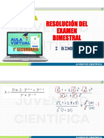 RESOLUCIÓN DEL EXAMEN BIMESTRAL I