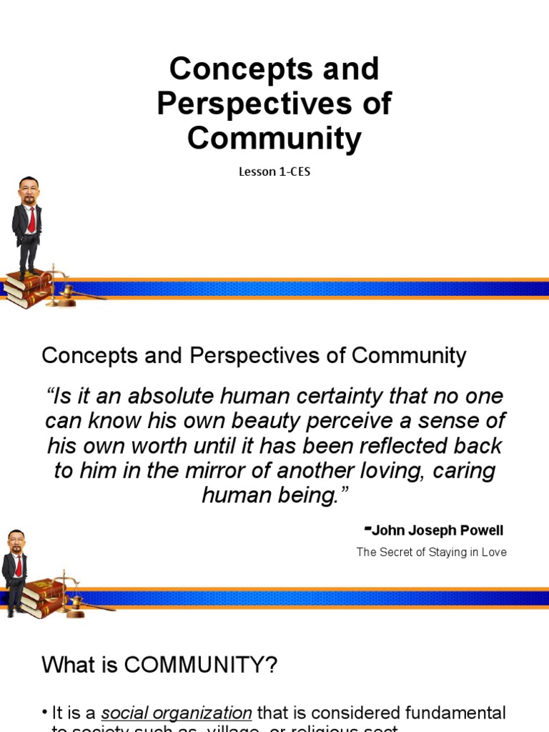 Concepts and Perspectives of Community | PDF | Community | Human Nature