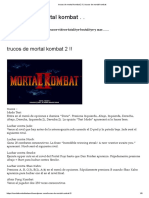 Trucos de Mortal Kombat 2 !! - Trucos de Mortal Kombat