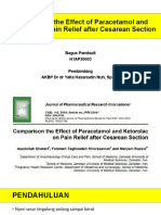 Jurding Anastesi Comparison The Effect of Paracetamol and Ketorolac On